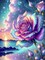 Diamond Art Kits for Adults - 5D Rose Diamond Painting Kits for Adults, DIY Full Drill Diamond Painting Kits, Sunset Gem Arts and Crafts for Home Wall Decor 12X16in